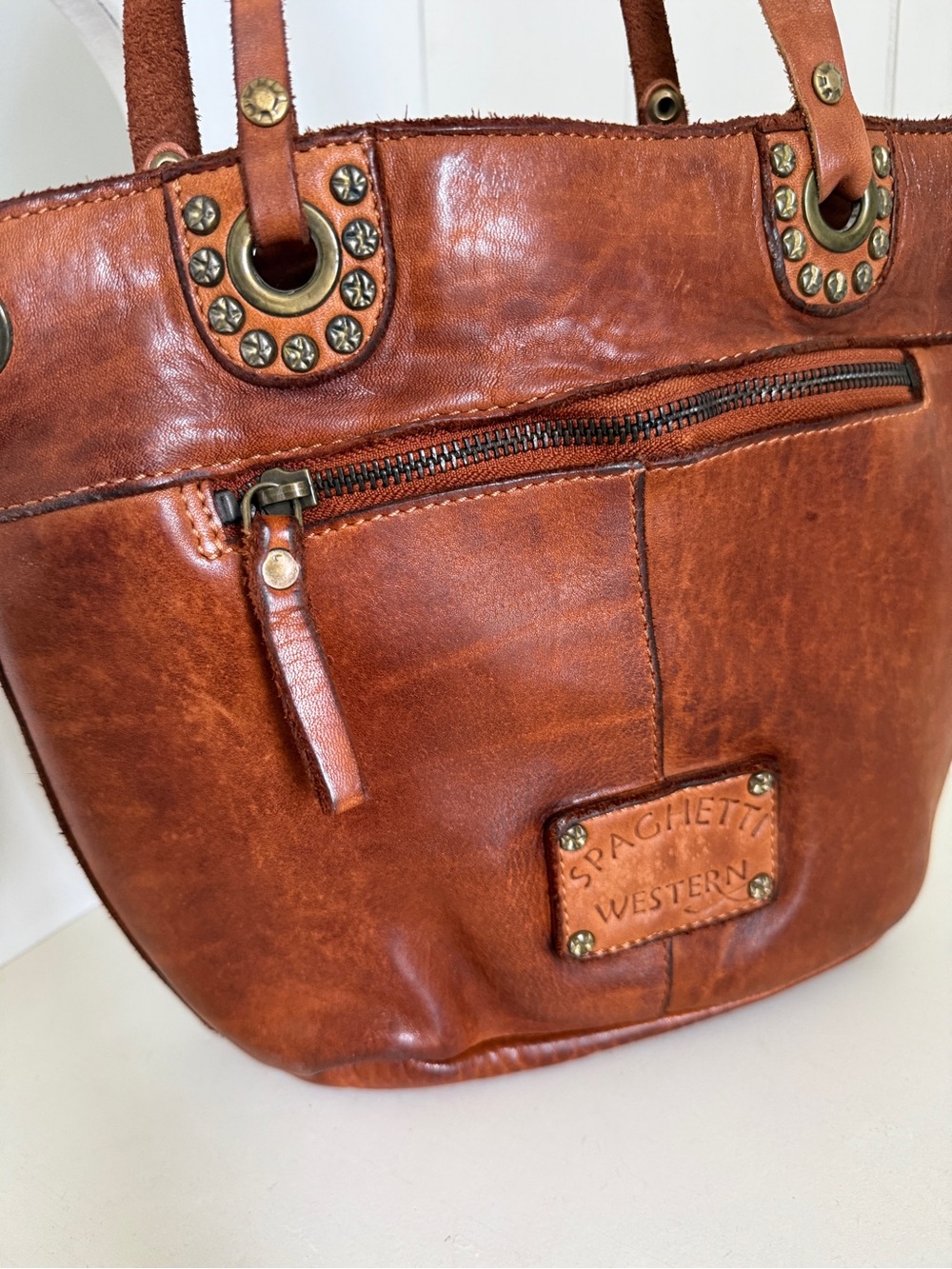 Spaghetti Western Full Grain Leather Tote